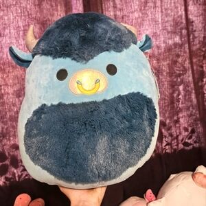 NWT Isaiah The Blue Bull Squishmallow 14" First To Market Plush
